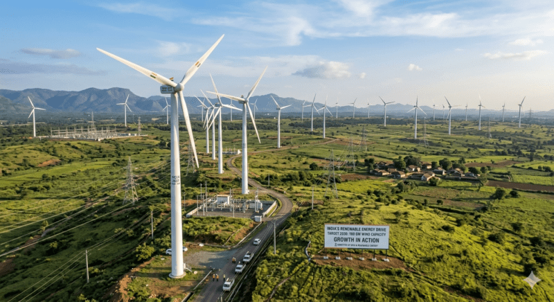 India Needs Faster Wind Capacity Growth to Achieve 100 GW Target by 2030