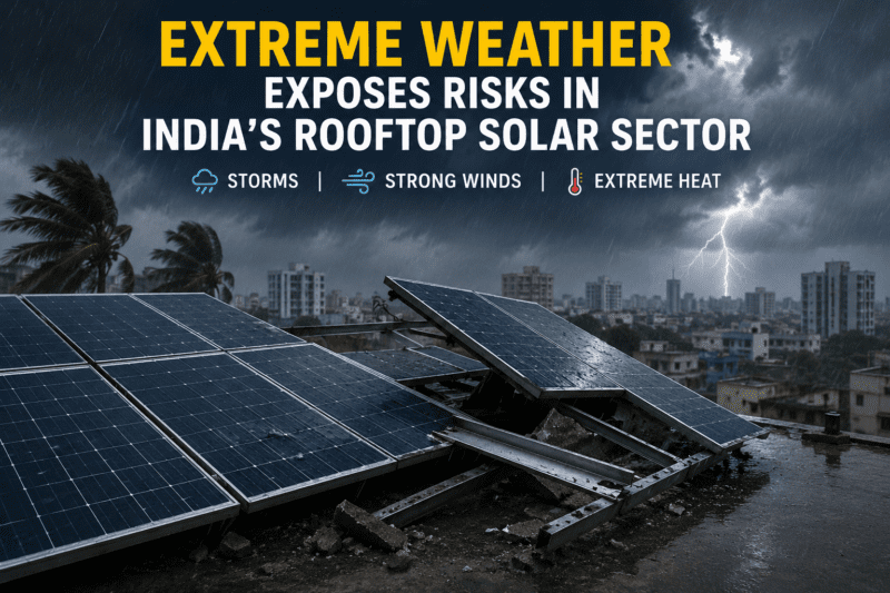 Extreme Weather Exposes Hidden Risks in India’s Rooftop Solar Sector