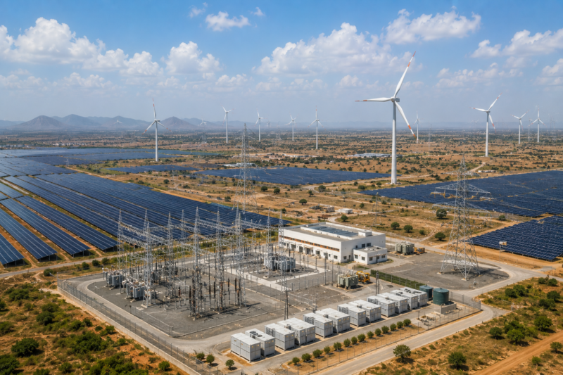 Tata Power Begins Construction of 800 MW Wind-Solar Hybrid Project in Andhra Pradesh