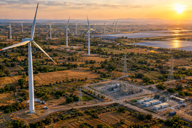 Wind Performance Improves as India’s Renewable Generation Falls 3% Below P90 in FY26